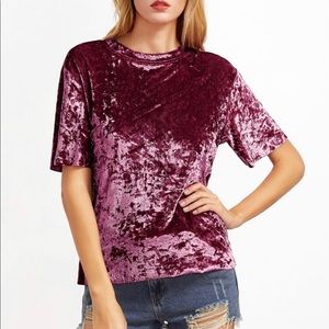 Velvet top